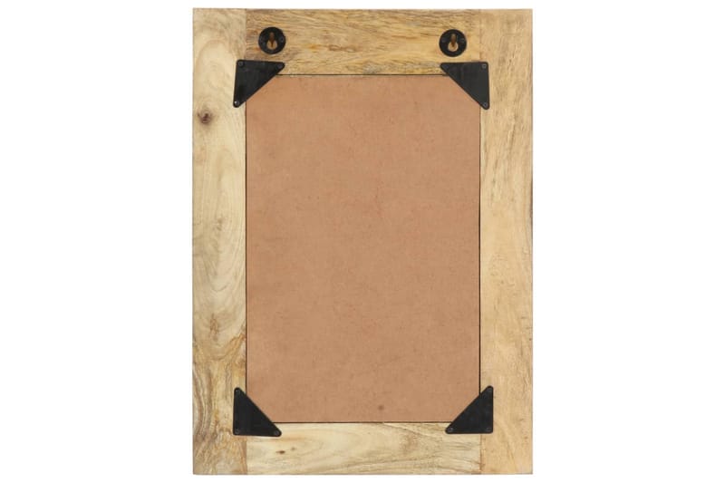 Handmålad spegel 40x55 cm massivt mangoträ - Brun - Inredning - Speglar - Väggspegel