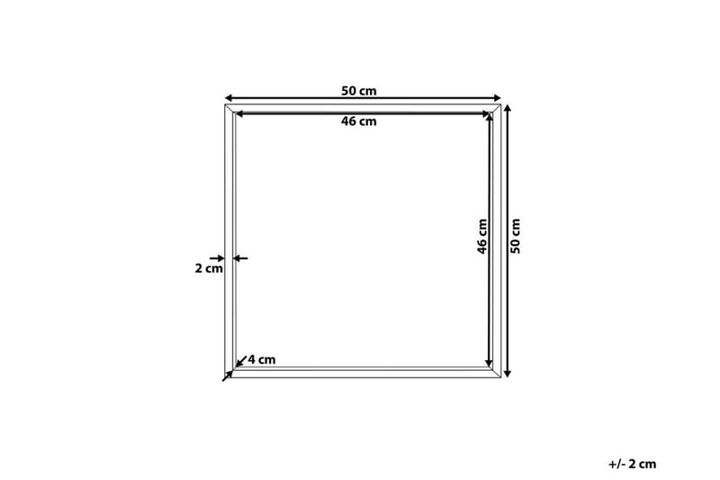 Henneberg Spegel 50x50 cm - Svart - Inredning - Speglar - Väggspegel
