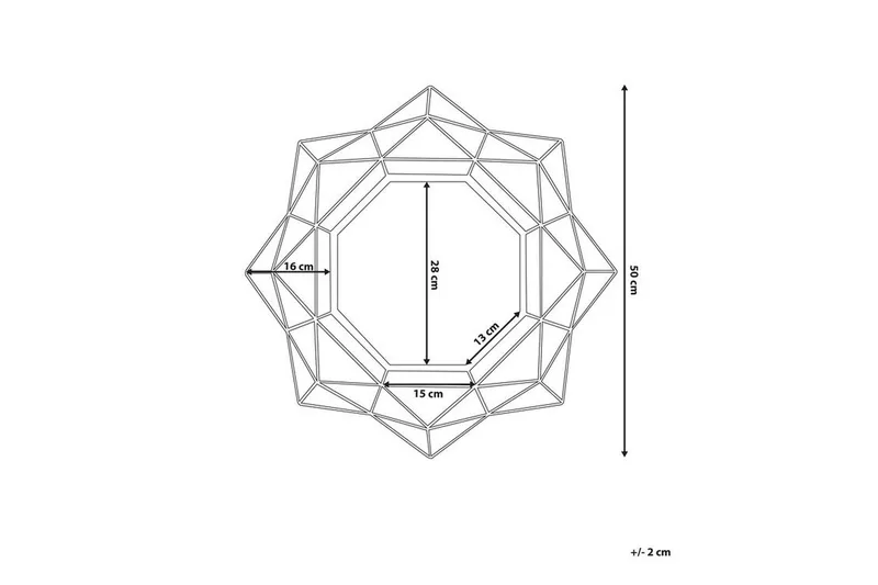 Hillion Spegel 50 cm - Guld - Inredning - Speglar - Väggspegel