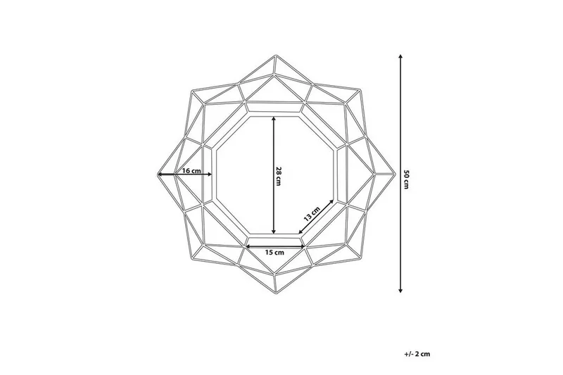 Hillion Spegel 50 cm - Guld - Inredning - Speglar - Väggspegel