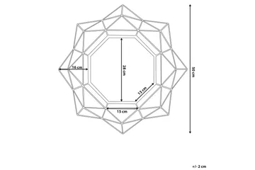 Hillion Spegel 50 cm - Guld - Inredning - Speglar - Väggspegel