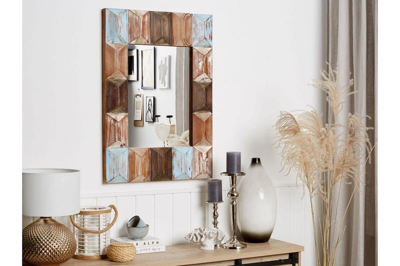 Hizote Spegel 63x90 cm - Flerfärgad - Inredning - Speglar - Väggspegel