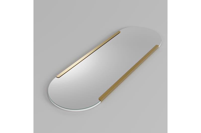 Ingang Spegel 50 cm Rektangulär - Guld - Väggspegel - Helkroppsspegel - Hallspegel