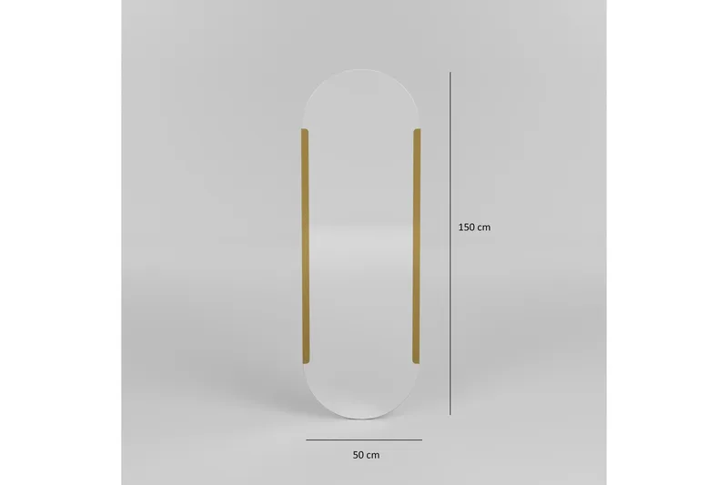 Ingang Spegel 50 cm Rektangulär - Guld - Inredning - Speglar - Väggspegel