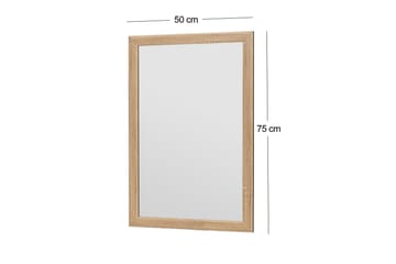 Iuydu Spegel 50 cm Rektangulär - Trä/Natur - Inredning - Speglar - Väggspegel