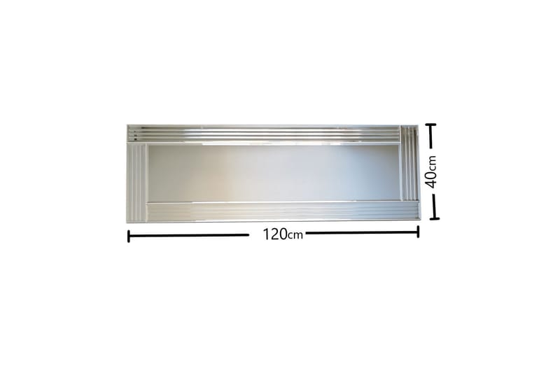 Jakerah Dekorationsspegel 120 cm - Silver - Inredning - Speglar - Väggspegel