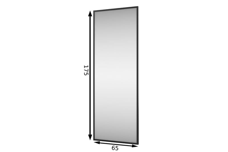 Kasuga Vägghängd Spegel Glas - Svart - Inredning - Speglar - Väggspegel