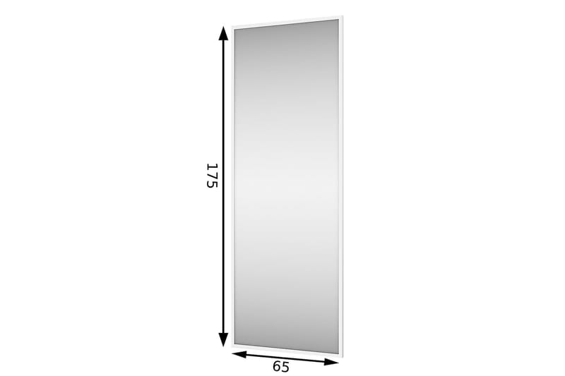 Kasuga Vägghängd Spegel Glas - Vit - Inredning - Speglar - Väggspegel