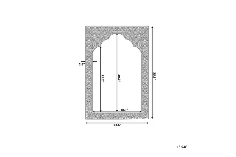 Kenderek Spegel 60x95 cm - Koppar - Inredning - Speglar - Väggspegel