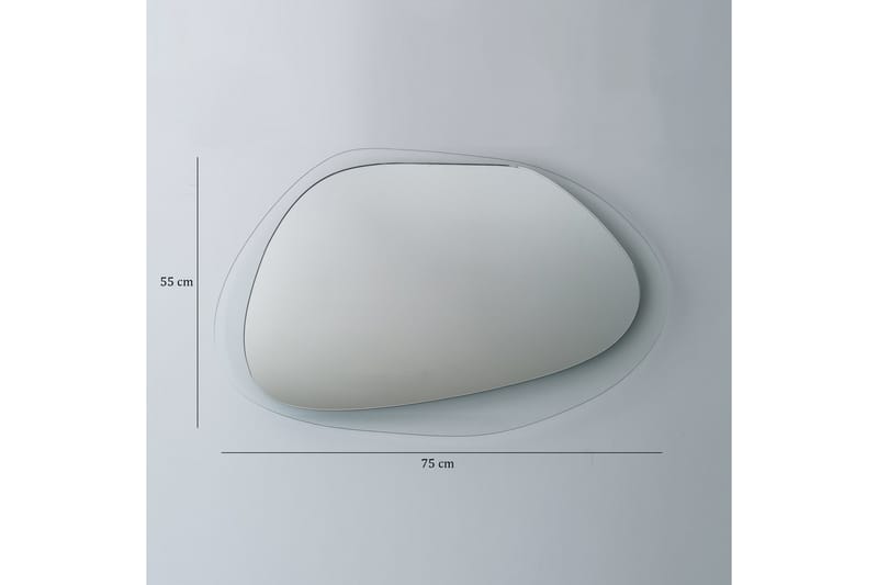 Lepinas Asymmetrisk Väggspegel 55x75 cm - Härdat Glas - Inredning - Speglar - Väggspegel