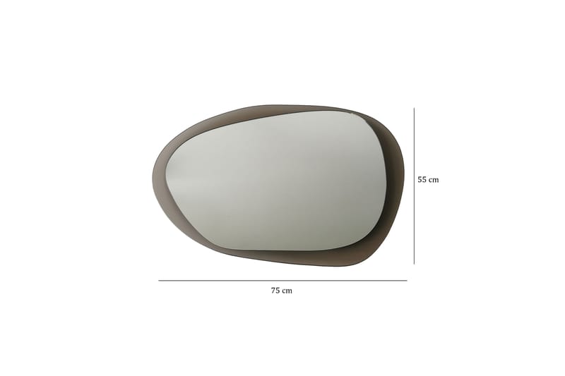 Lepinas Väggspegel 75x55 cm - Brons/Härdat Glas - Inredning - Speglar - Väggspegel