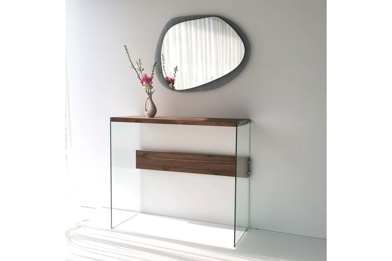 Lepinas Väggspegel 75x55 cm - Grå/Härdat Glas - Inredning - Speglar - Väggspegel