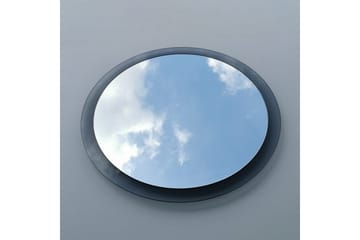 Lepinas Väggspegel Rund 65 cm - Grå/Härdat Glas - Inredning - Speglar - Väggspegel