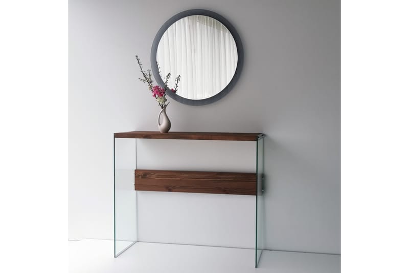 Lepinas Väggspegel Rund 65 cm - Grå/Härdat Glas - Inredning - Speglar - Väggspegel