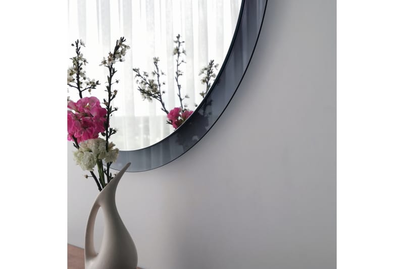 Lepinas Väggspegel Rund 65 cm - Grå/Härdat Glas - Inredning - Speglar - Väggspegel