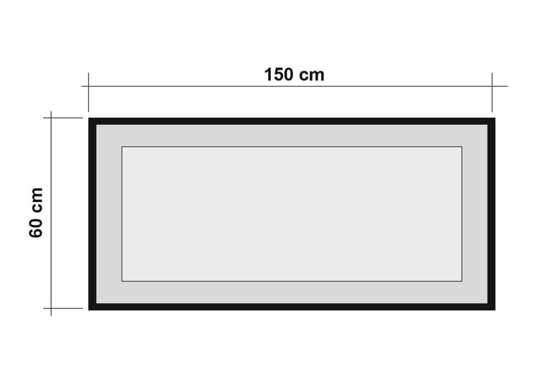 Locate Spegel 60 cm - Trä/natur/Svart - Väggspegel - Hallspegel