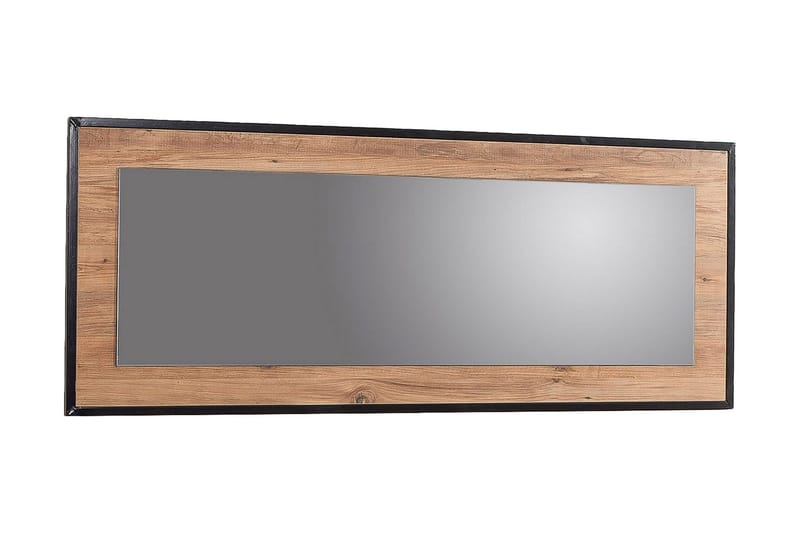 Locate Spegel 60 cm - Trä/natur/Svart - Väggspegel - Hallspegel