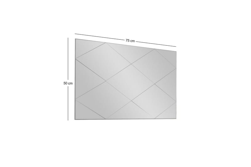 Lossa Spegel 50 cm Rektangulär - Vit - Inredning - Speglar - Väggspegel