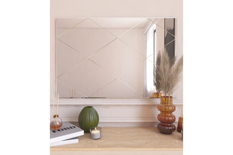 Lossa Spegel 50 cm Rektangulär - Vit - Inredning - Speglar - Väggspegel