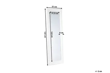 Lunel Spegel 51 cm - Vit - Inredning - Speglar - Väggspegel