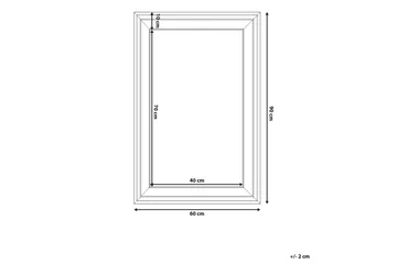 Lunel Spegel 61 cm - Vit - Inredning - Speglar - Väggspegel