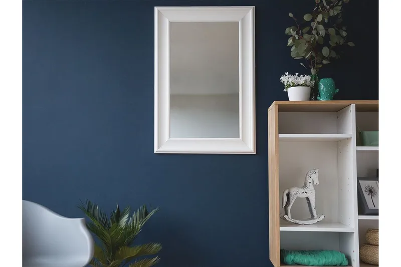 Lunel Spegel 61 cm - Vit - Inredning - Speglar - Väggspegel