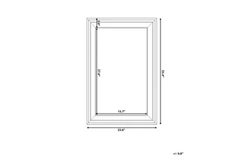 Lunel Spegel 61 cm - Vit - Inredning - Speglar - Väggspegel