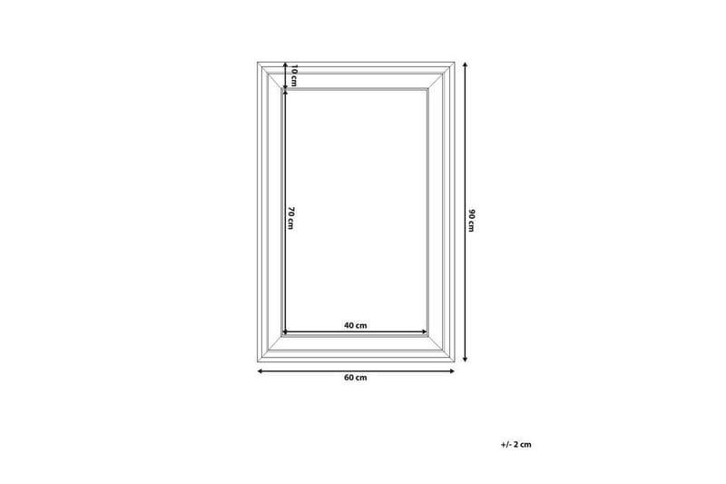 Lunel Spegel 61 cm - Vit - Inredning - Speglar - Väggspegel