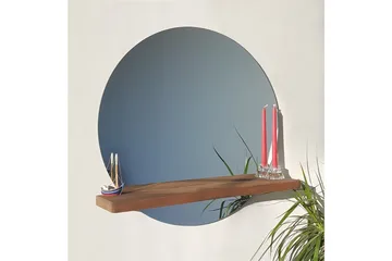 Marmol Dekorationsspegel 70 cm - Valnöt - Inredning - Speglar - Väggspegel