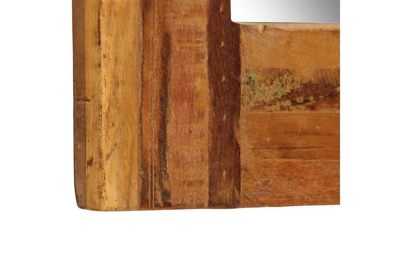 Väggspegel massivt återvunnet trä 60x90 cm - Brun - Väggspegel - Hallspegel