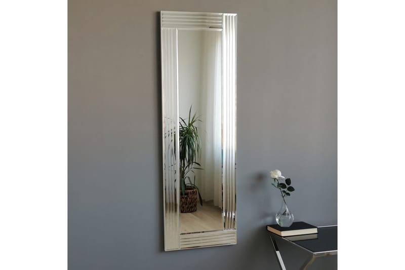 Mentis Dekorationsspegel 40 cm - Silver - Väggspegel - Helkroppsspegel - Hallspegel