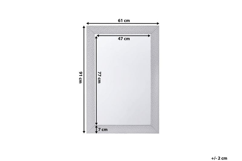 Mervent Spegel 61 cm - Silver - Inredning - Speglar - Väggspegel