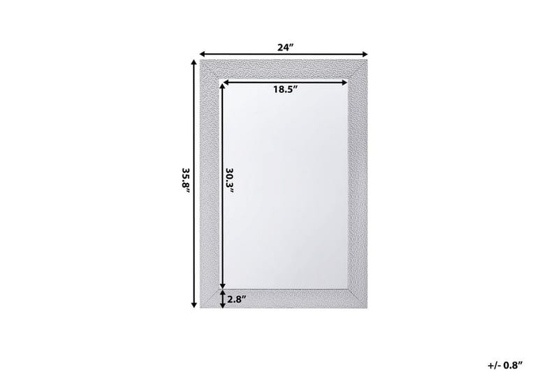 Mervent Spegel 61 cm - Silver - Inredning - Speglar - Väggspegel