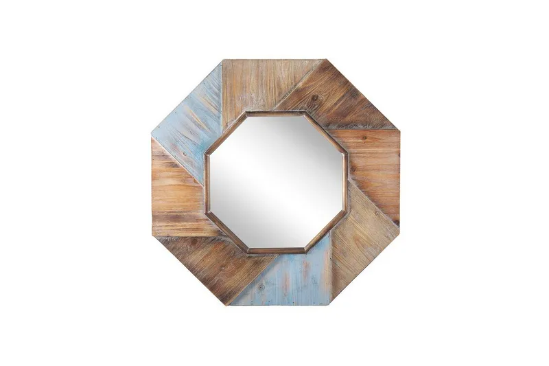 Mirio Spegel 77x77 cm, Mörkt Trä