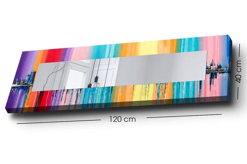 Mokhcha Dekorspegel 40x120 cm Christmas - Canvas/Flerfärgad - Inredning - Speglar - Väggspegel