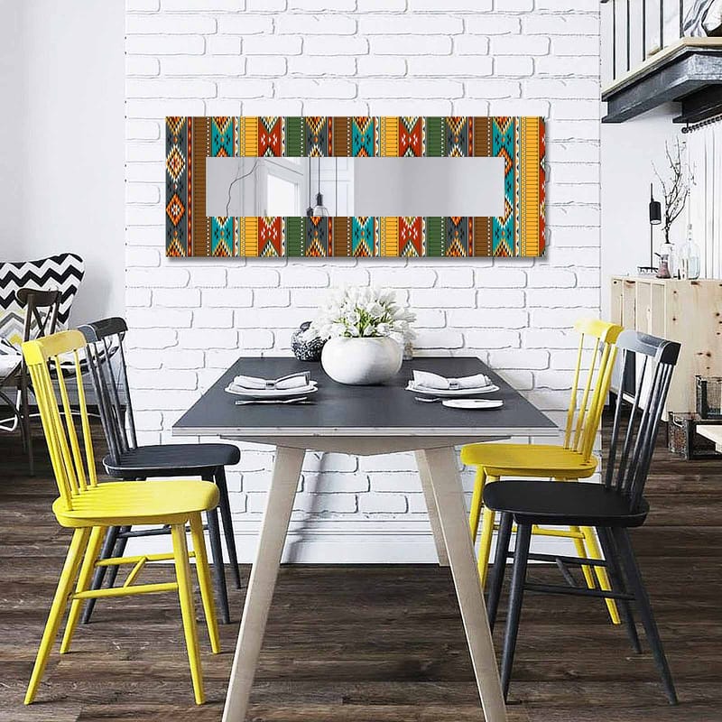 Mokhcha Dekorspegel 40x120 cm Christmas, Canvas/Flerfärgad