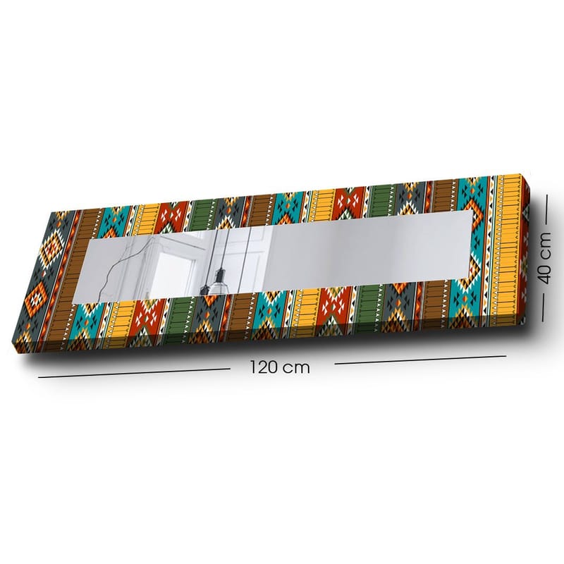 Mokhcha Dekorspegel 40x120 cm Christmas - Canvas/Flerfärgad - Inredning - Speglar - Väggspegel