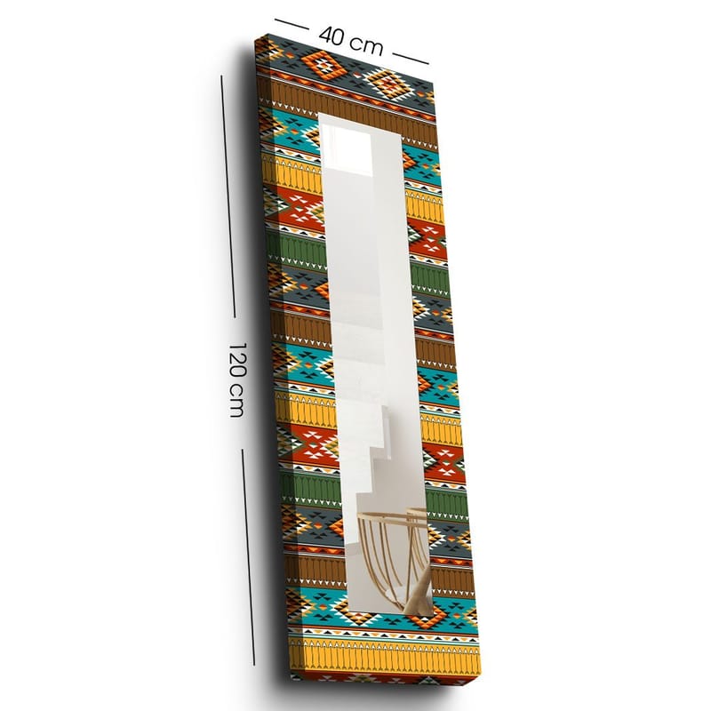 Mokhcha Dekorspegel 40x120 cm Christmas - Canvas/Flerfärgad - Inredning - Speglar - Väggspegel