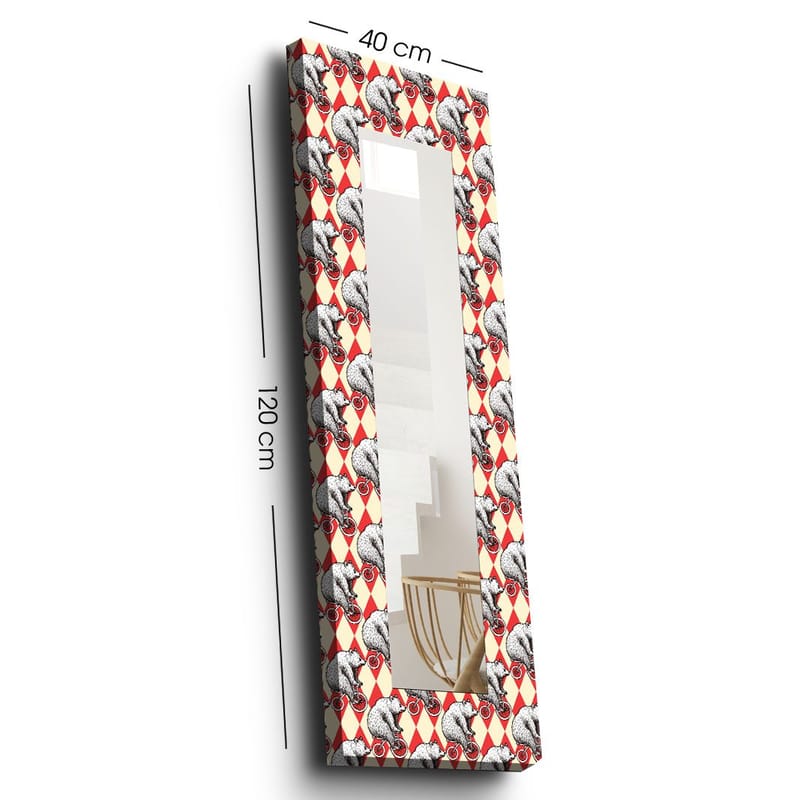 Mokhcha Dekorspegel 40x120 cm Christmas - Canvas/Flerfärgad - Inredning - Speglar - Väggspegel