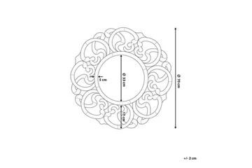 Mornai| Spegel 70 cm - Silver - Inredning - Speglar - Väggspegel