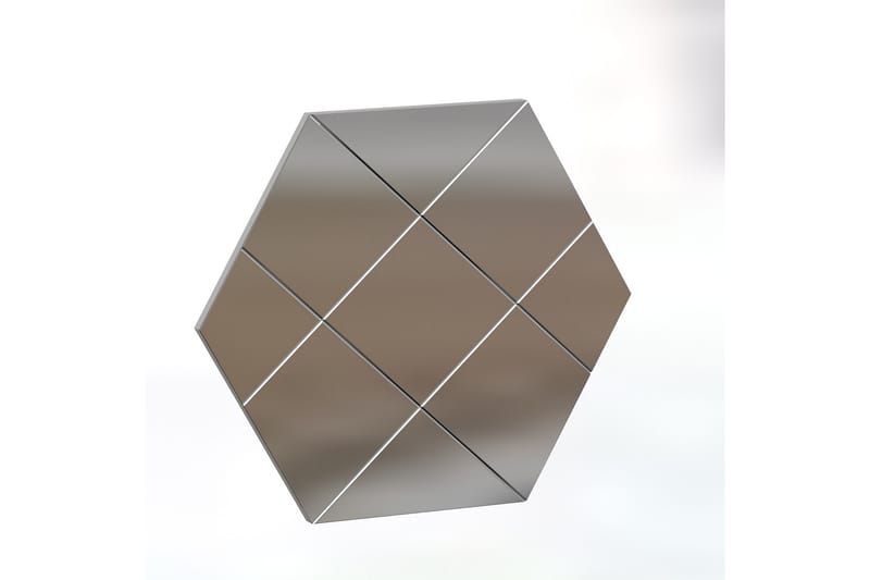 Nady Spegel 70 cm Rektangulär - Vit - Väggspegel - Hallspegel
