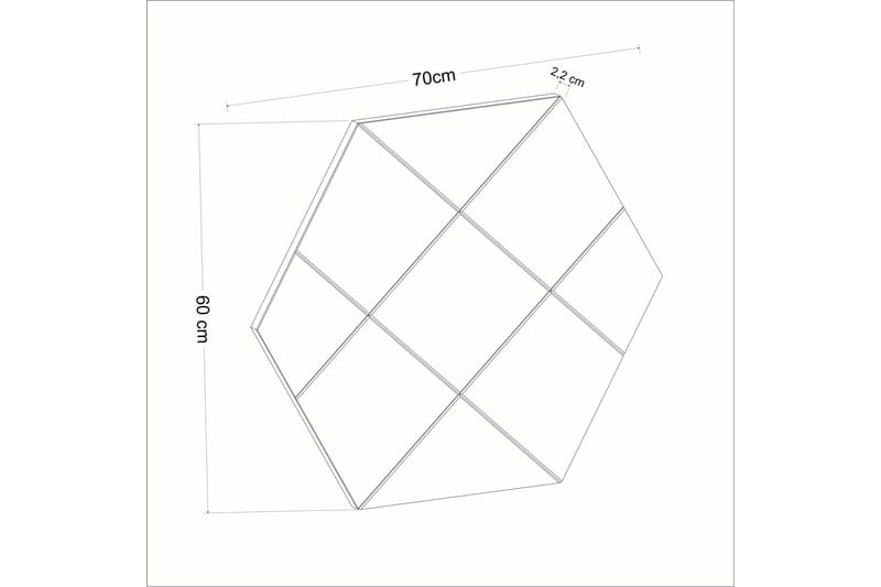 Nady Spegel 70 cm Rektangulär - Vit - Inredning - Speglar - Väggspegel