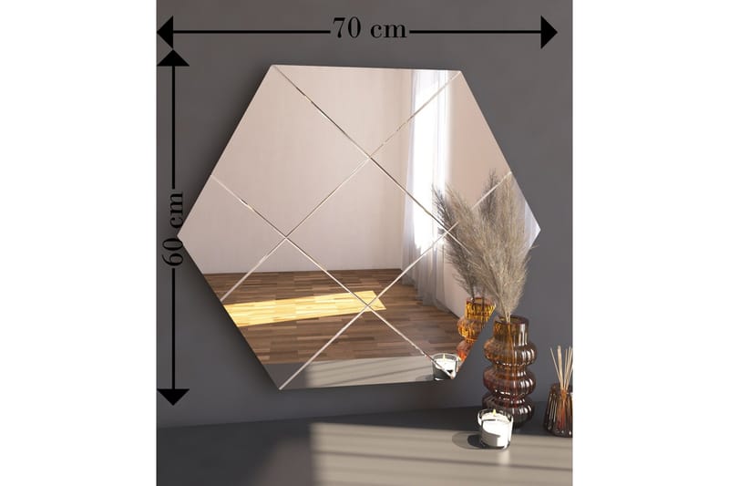 Nady Spegel 70 cm Rektangulär - Vit - Inredning - Speglar - Väggspegel