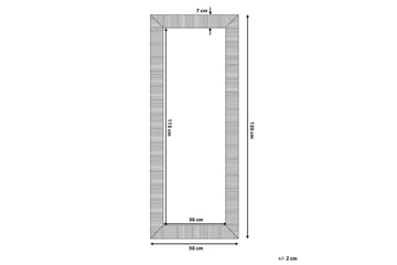 Nauetta Spegel 50x130 cm - Svart - Inredning - Speglar - Väggspegel