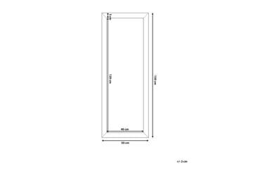 Norelia Spegel 50x130 cm - Guld - Inredning - Speglar - Väggspegel