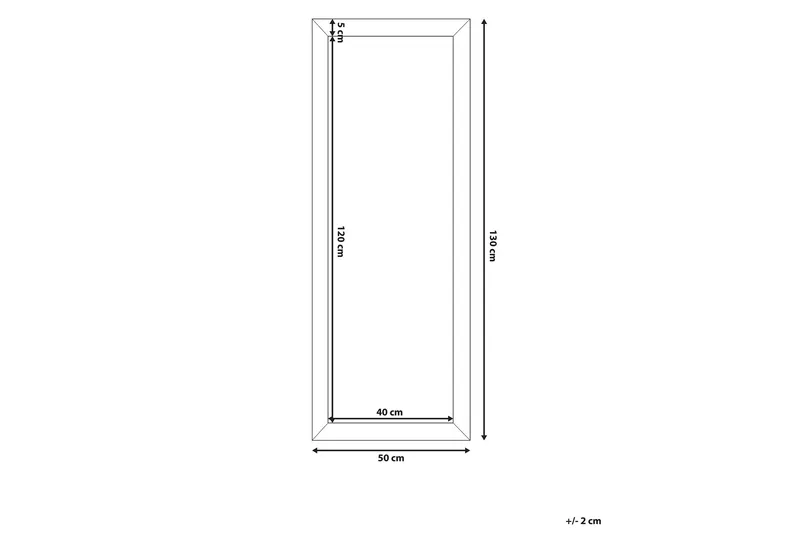 Norelia Spegel 50x130 cm - Guld - Inredning - Speglar - Väggspegel