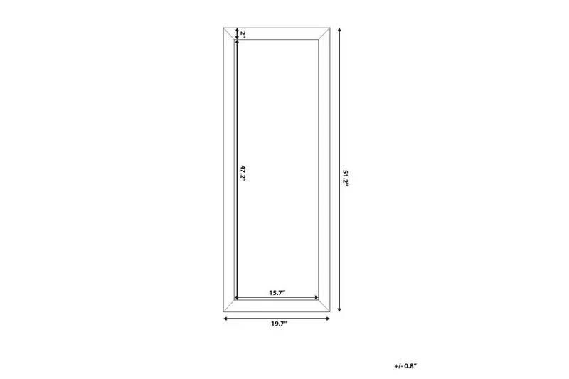 Norelia Spegel 50x130 cm - Guld - Inredning - Speglar - Väggspegel