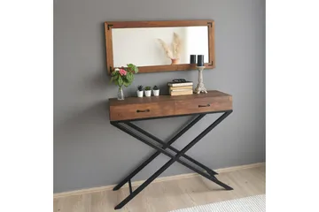 Oluwatise Dekorationsspegel 110 cm - Valnöt - Inredning - Speglar - Väggspegel