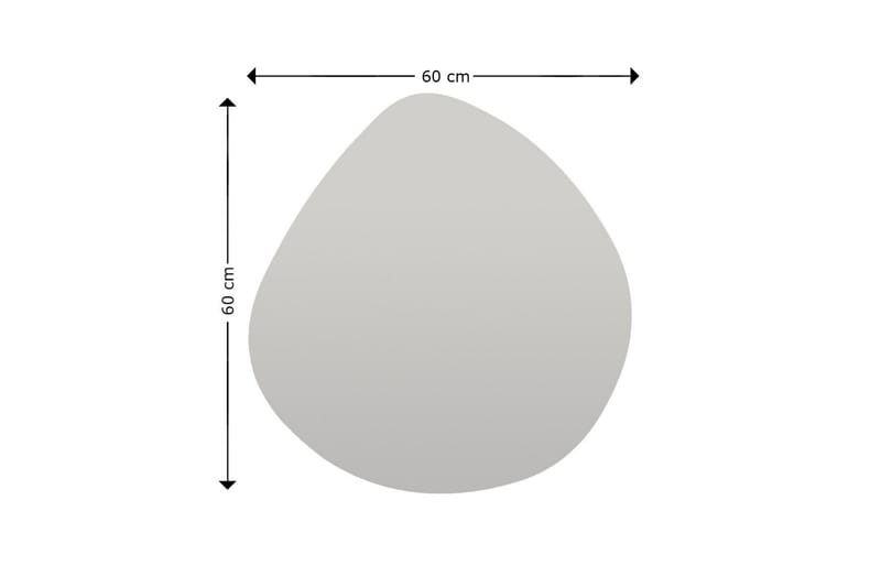 Omilo Spegel 60 cm Asymmetrisk - Svart - Inredning - Speglar - Väggspegel