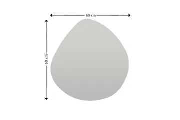 Omilo Spegel 60 cm Asymmetrisk - Svart - Inredning - Speglar - Väggspegel